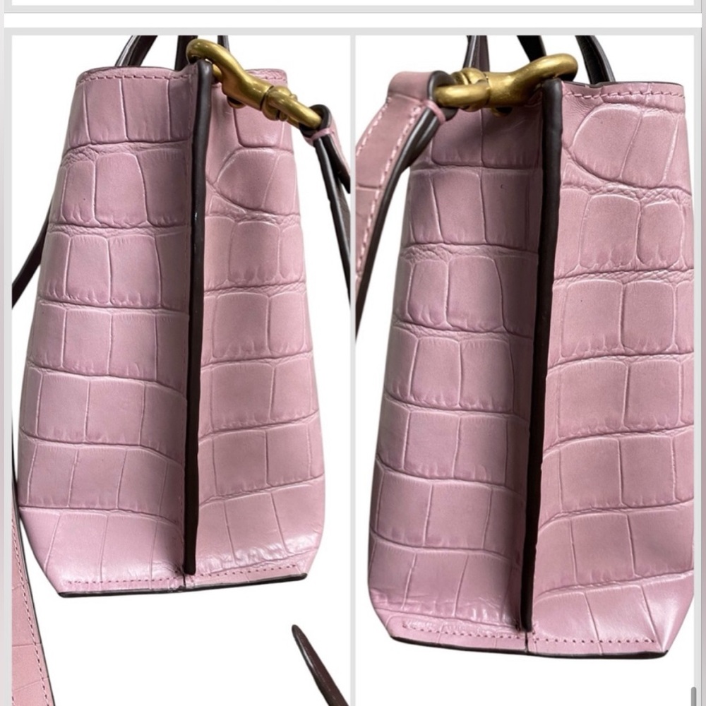 Giftable New w/out tags Coach purple croc embossed - Picture 15 of 15